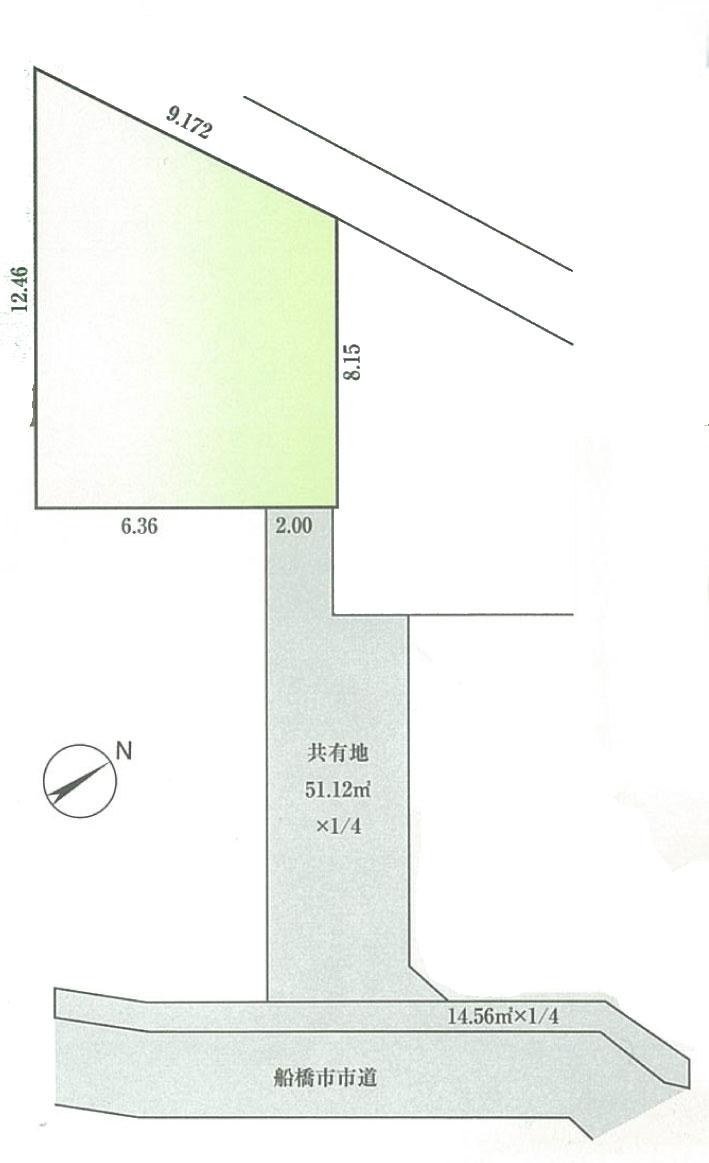 Compartment figure. Land price 6.43 million yen, Land area 85.04 sq m
