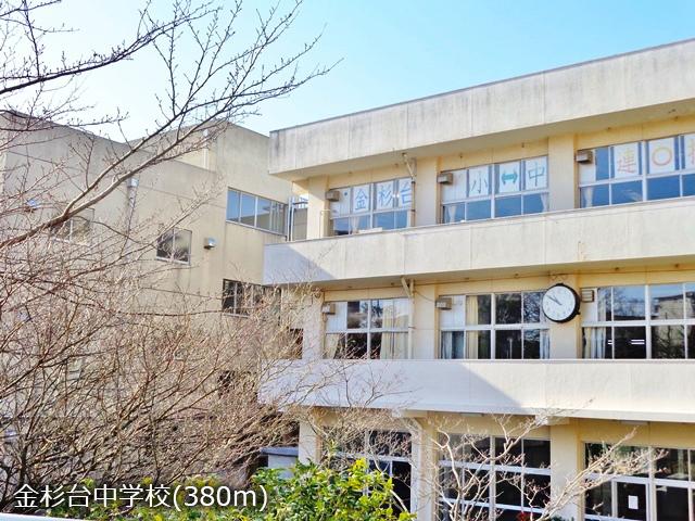 Junior high school. Kanasugidai 380m until junior high school