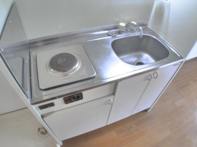 Kitchen. Compact and Caring Rakuchin of kitchen.