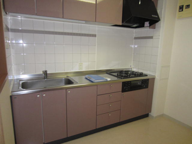 Kitchen. 3-neck gas system kitchen with grill