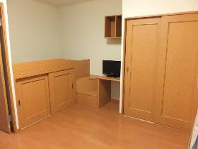 Living and room. There is also can be placed in a lot of luggage under the bed storage