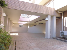 Entrance. Stylish ceiling of the entrance