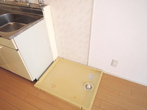 Other. Washing machine storage is located in a room.