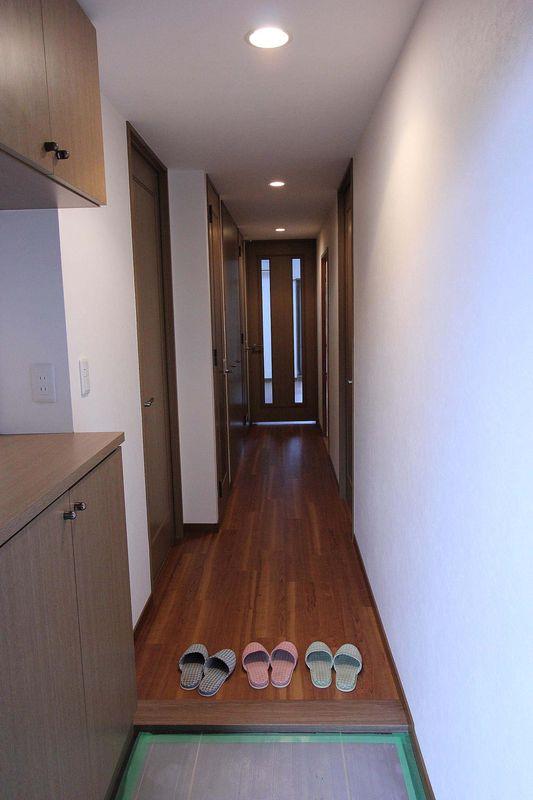 Entrance. Corridor as seen from the front door