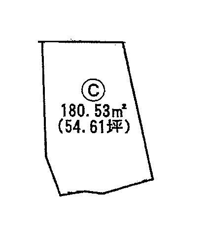 Compartment figure. Land price 9.9 million yen, Land area 180.53 sq m