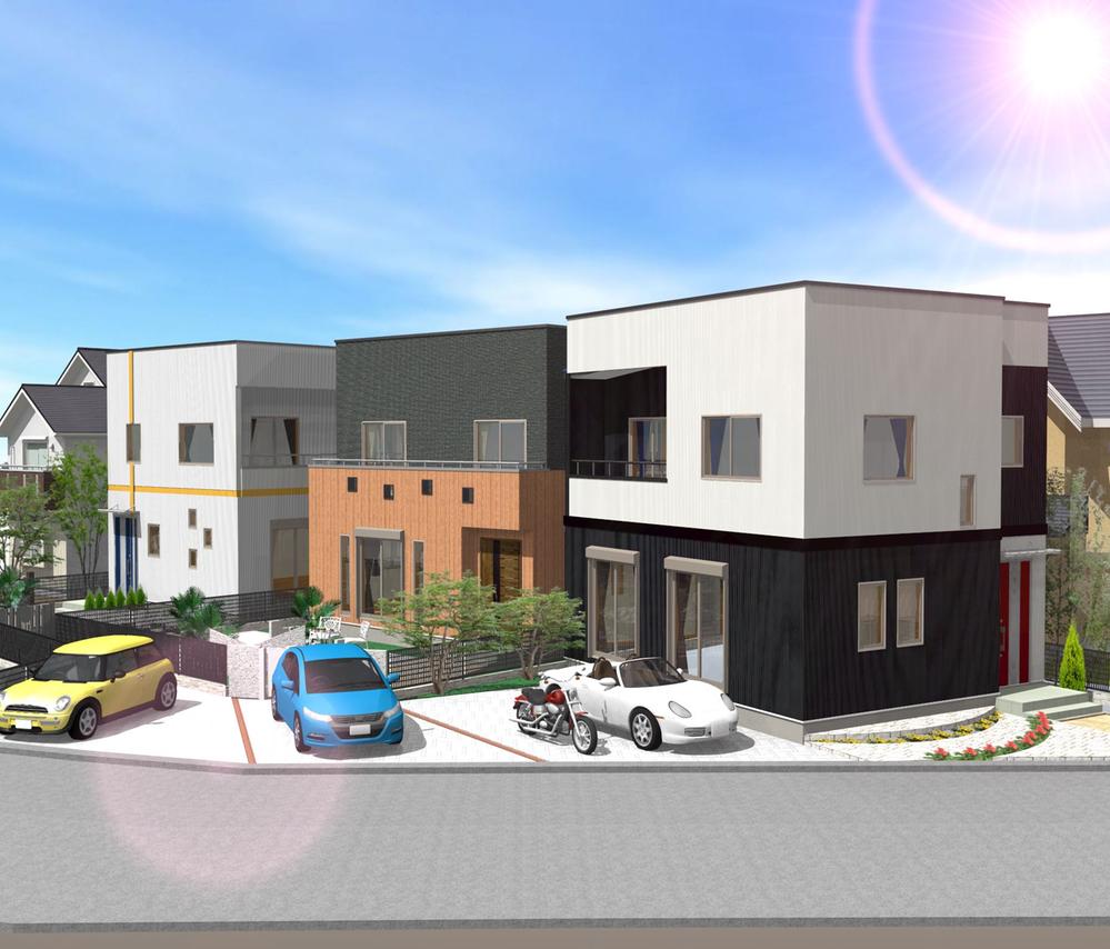 Building plan example (Perth ・ appearance). Building plan example (1.2.3 No. land) Building price 11 million yen, Building area 80.25 sq m