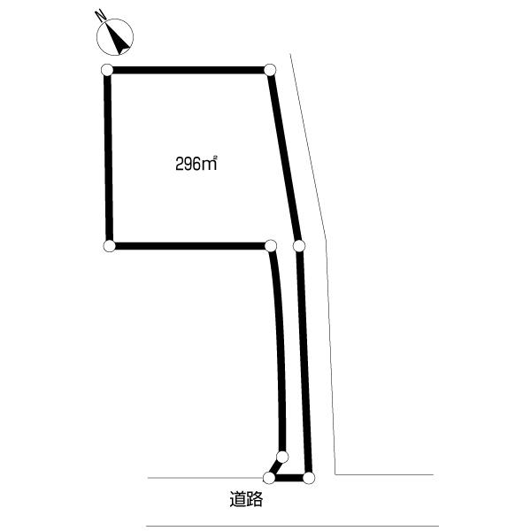 Compartment figure. Land price 4 million yen, Land area 296 sq m