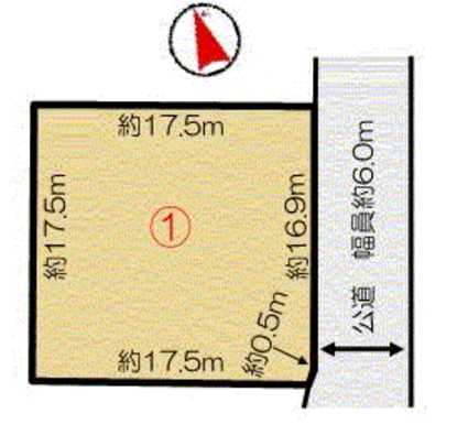 Compartment figure. Is almost earth type of square of the site area of 306.00 sq m (about 92.56 square meters).