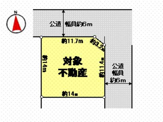 Compartment figure. North ・ Corner lot of the east road