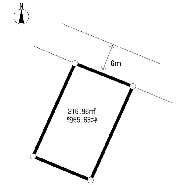 Compartment figure. Land price 16.8 million yen, Land area 216.96 sq m