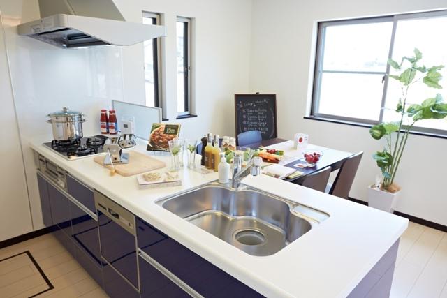 Building plan example (introspection photo). Our living example of construction ~ Yearning of wife! Full enhancement of the facilities in the kitchen ~