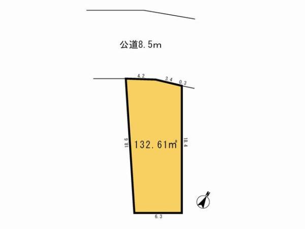 Compartment figure. Land price 32,800,000 yen, Priority to the present situation is if it is different from the land area 132.61 sq m drawings