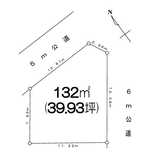 Compartment figure. Land price 18,800,000 yen, Land area 132 sq m