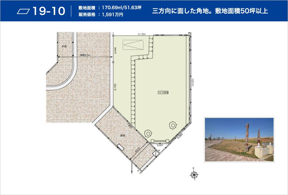 Compartment figure. Land price - 19-10 No. land
