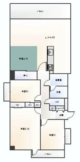 Floor plan. 3LDK, Price 22,800,000 yen, Occupied area 78.18 sq m , Balcony area 7.7 sq m ◆ 2013 September, New interior renovated! It is very beautiful.