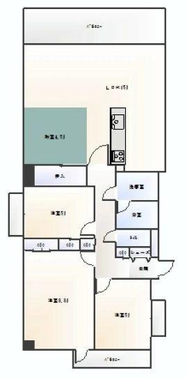 Floor plan. ◆ Kashiwa Station 13-minute walk of the good location! Interior renovated! Large 3LDK! Corner dwelling unit! Stylish LDK with tatami corner is a big space of 19.5 quires. So you can immediately move, Please contact us as soon as possible if you are interested in.