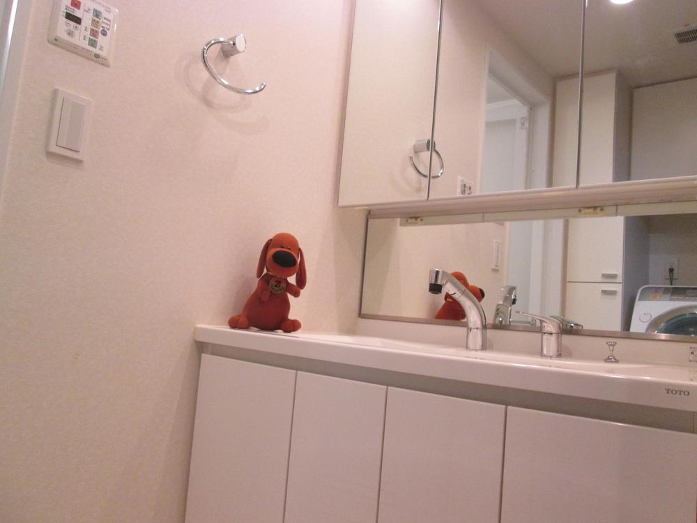 Wash basin, toilet. Shampoo dresser