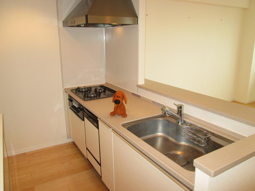 Kitchen. Fresh kitchen in which the white tones. Dishwasher!