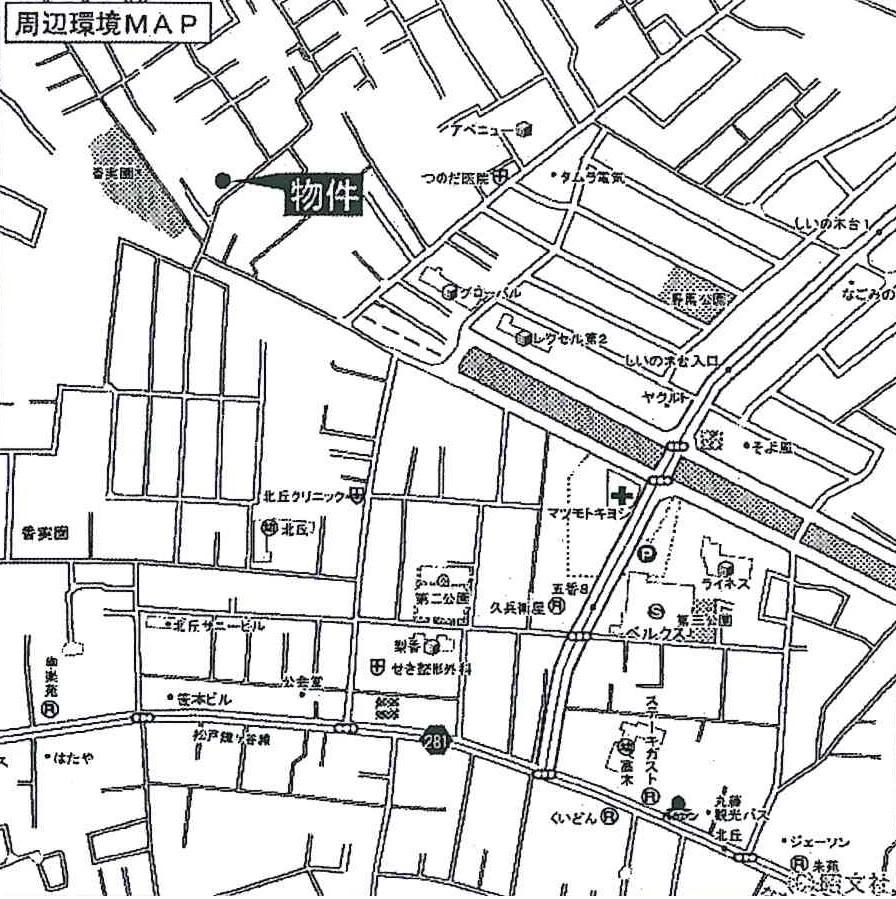 Local guide map. map