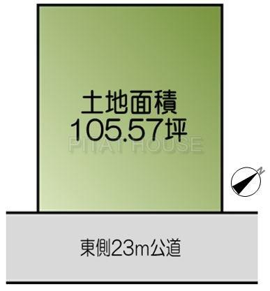 Compartment figure. Land price 61,230,000 yen, Land area 349 sq m compartment view
