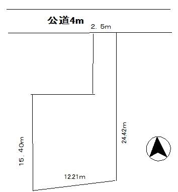 Compartment figure. Land price 17.5 million yen, Land area 194.07 sq m