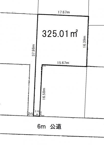 Compartment figure. Land price 23,900,000 yen, Land area 323.01 sq m