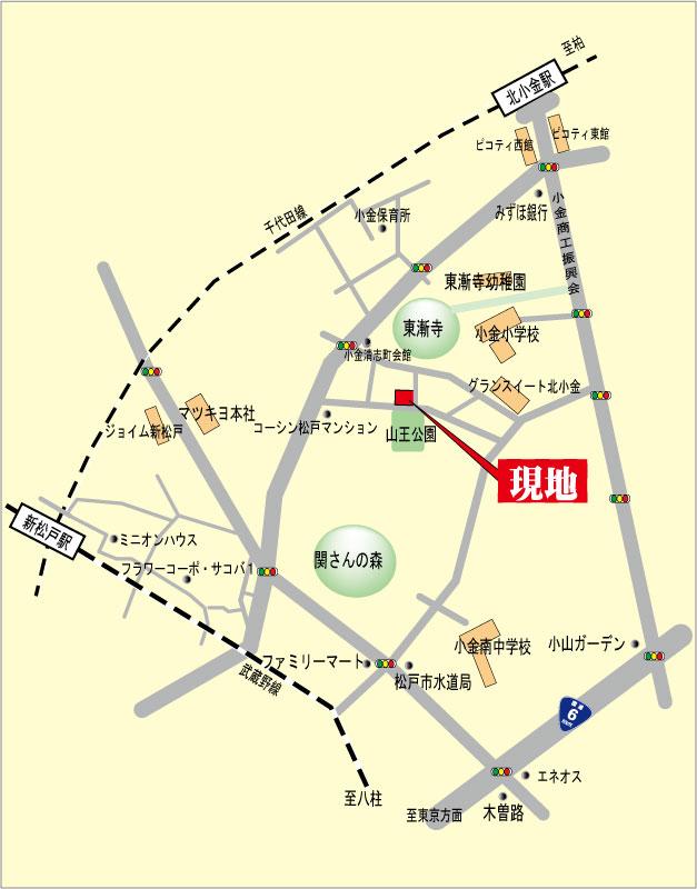 Local guide map. 2 Station available local map.