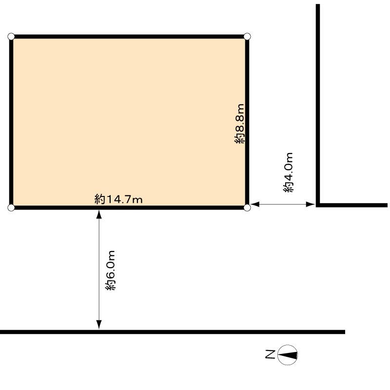 Compartment figure. Land price 19,800,000 yen, Land area 132.24 sq m