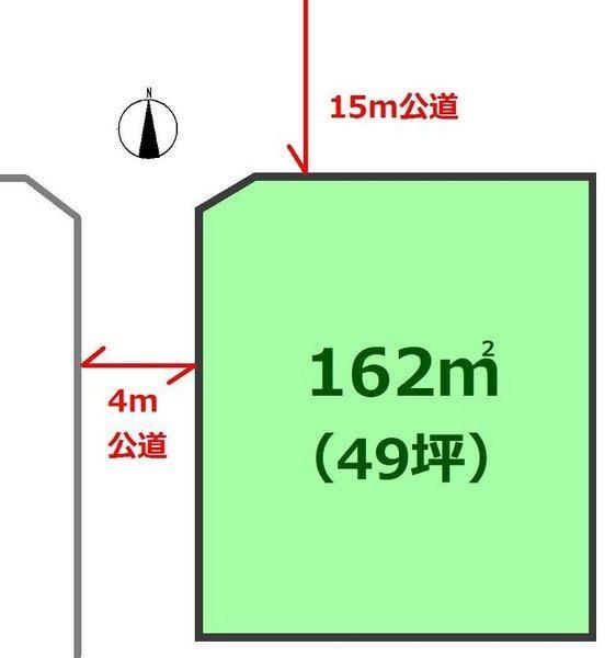 Compartment figure. Land price 21 million yen, Land area 162 sq m