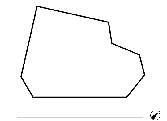 Compartment figure. Land price 8.5 million yen, Land area 645 sq m