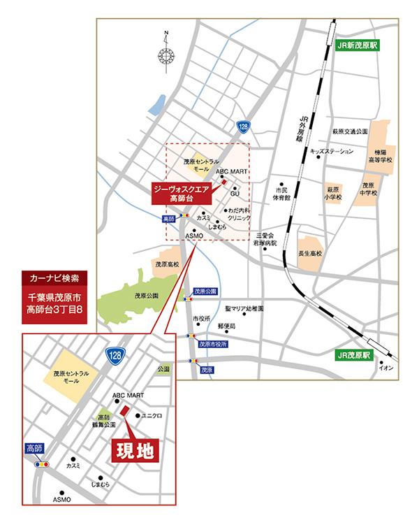 Local guide map.  ※ Near the guide map