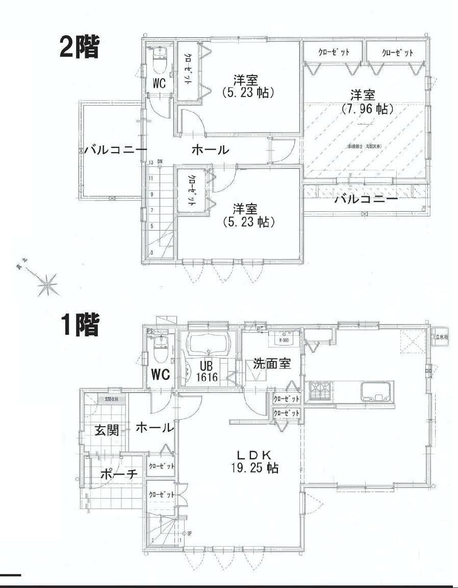 Floor plan. 25,800,000 yen, 3LDK, Land area 170.39 sq m , Building area 92.73 sq m