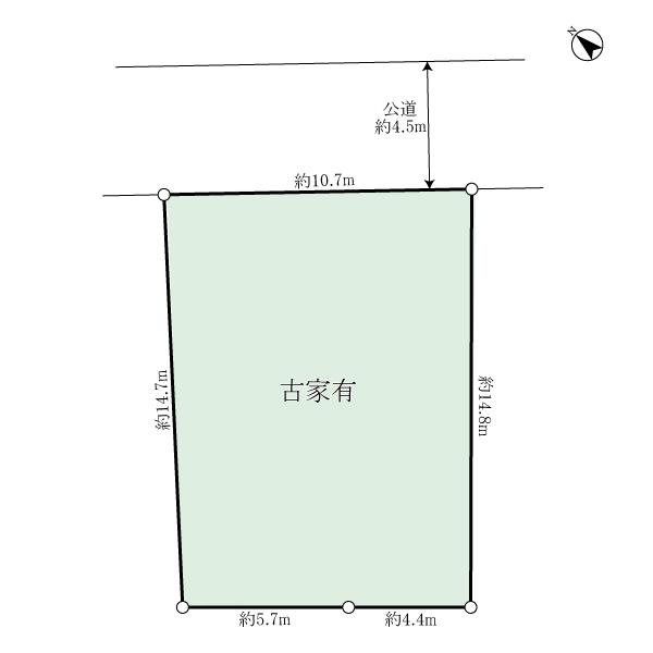 Compartment figure. Land price 12.5 million yen, Land area 153.94 sq m