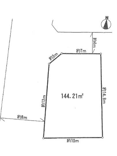Compartment figure. Land price 18 million yen, Land area 144.21 sq m compartment view