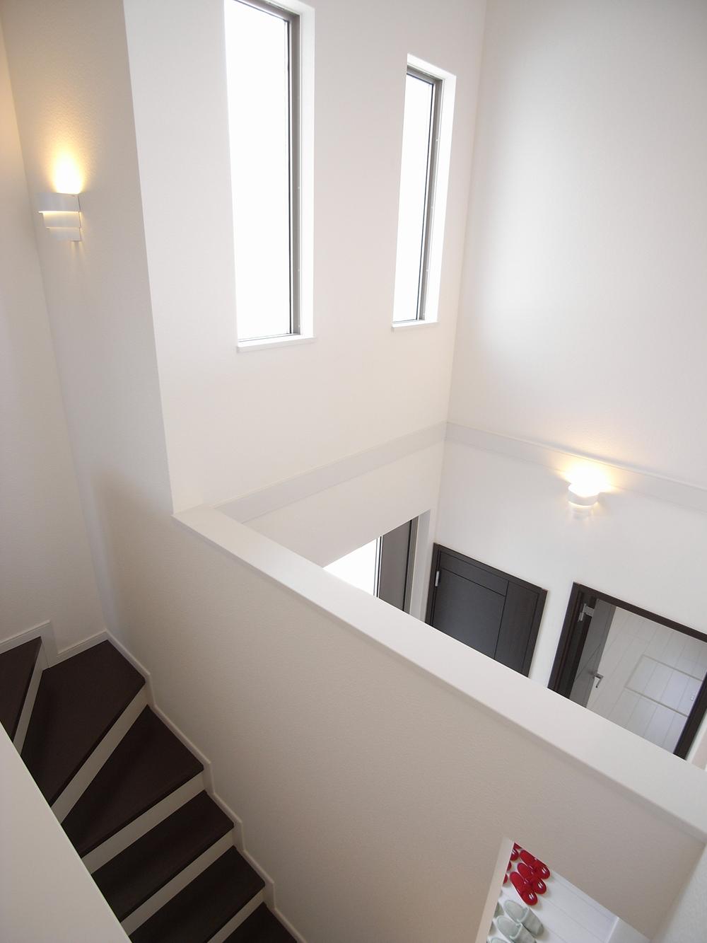 Model house photo. Stairs