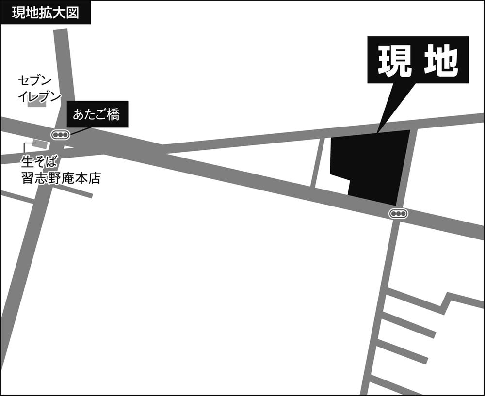 Local guide map. Enlarged view