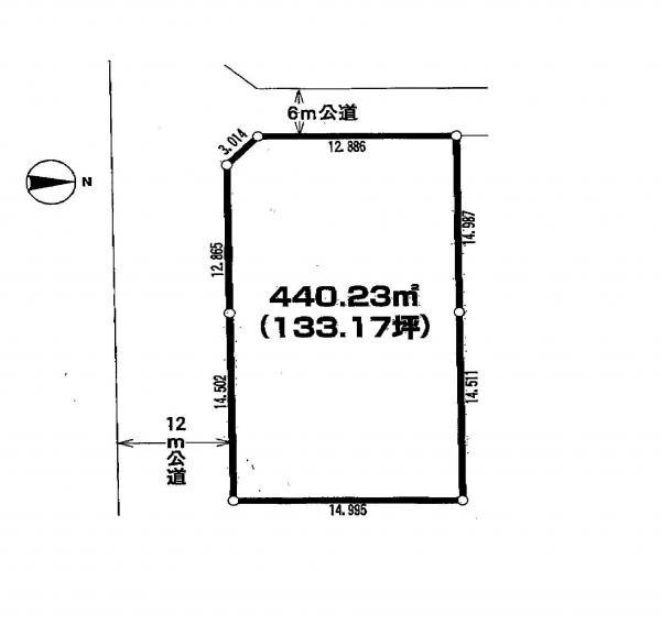 Compartment figure. Land price 48 million yen, Land area 440.23 sq m