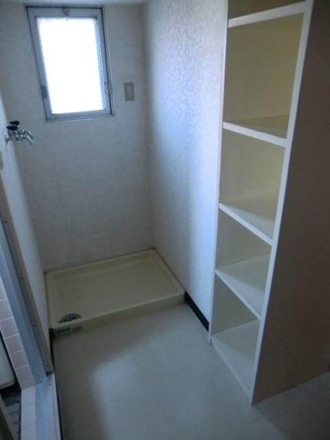 Wash basin, toilet. Laundry Area