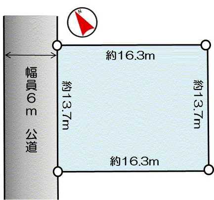 Compartment figure. Land plots land area: 225.16 sq m