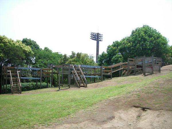 Other. In forest half of Central Park, Cherry tree is in full bloom in the spring. Urayasu one long slide and baseball field, It aligns tennis courts