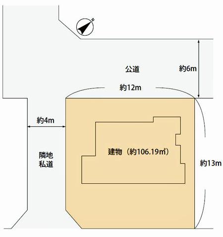 Compartment figure. Land price 58,800,000 yen, Land area 168.18 sq m ~ Compartment Figure ~