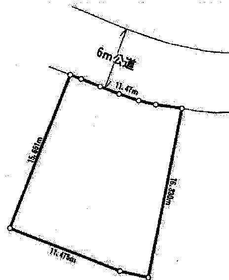 Compartment figure. Land price 4.8 million yen, Land area 208.01 sq m