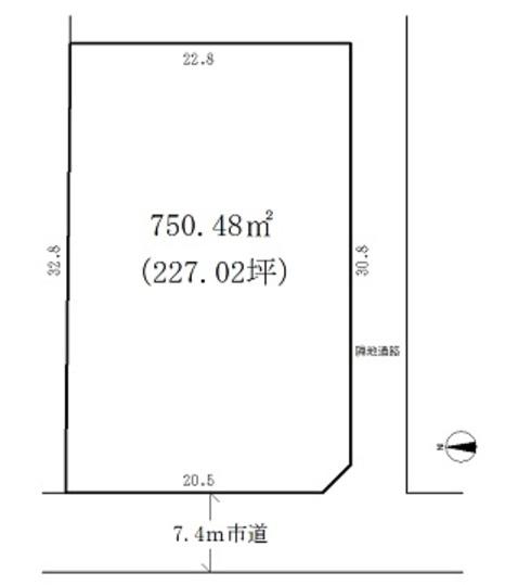Compartment figure. Land price 9 million yen, Land area 750.48 sq m compartment view