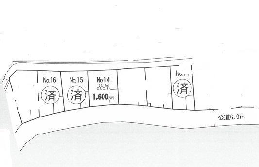 Compartment figure. Land price 16 million yen, Land area 122.34 sq m