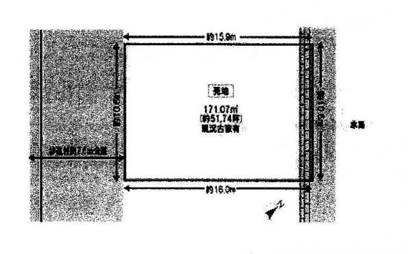 Compartment figure. Land price 16 million yen, Land area 169.16 sq m