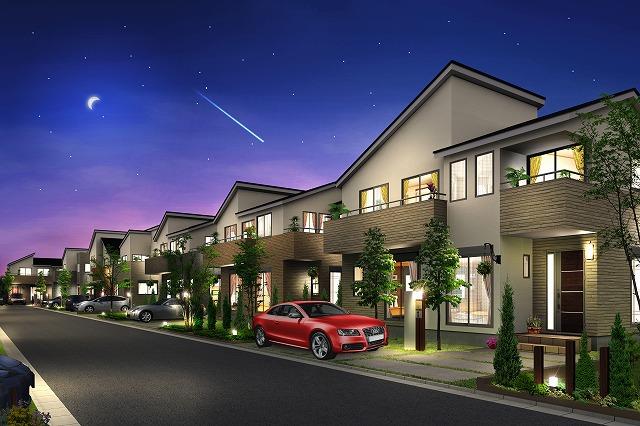 Building plan example (exterior photos). Color ring appearance in your favorite