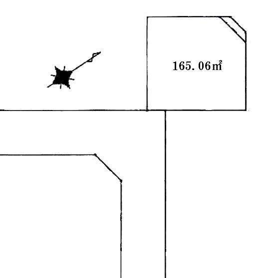 Compartment figure. Land price 13.3 million yen, Land area 165.06 sq m