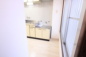 Kitchen. Kitchen two-burner gas stove can be installed