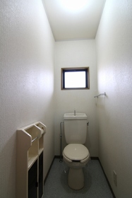 Toilet. There is also a toilet window