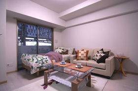 Living and room. "Because of the model room photo, It might be different from the present situation. "